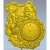 Пиратская барочная панель с циферблатом - 3D модель STL для ЧПУ