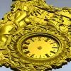 Пиратская барочная панель с циферблатом - 3D модель STL для ЧПУ