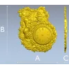 Пиратская барочная панель с циферблатом - 3D модель STL для ЧПУ