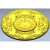 Regal Sunburst Medallion 3D STL Model for CNC Milling