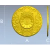 Regal Sunburst Medallion 3D STL Model for CNC Milling