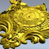 Барочный картуш с ангелами - STL 3D модель для ЧПУ