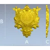 Барочный картуш с ангелами - STL 3D модель для ЧПУ