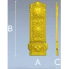 Панель-часы "Королевский страж" - 3D модель STL для ЧПУ