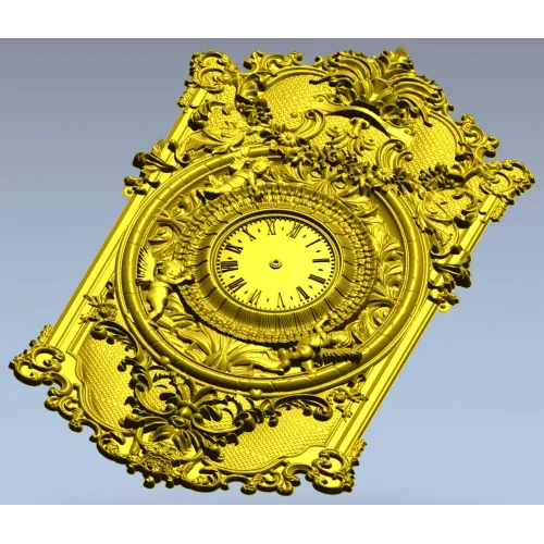Резной картуш с циферблатом - 3D модель STL для ЧПУ