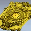 Резной картуш с циферблатом - 3D модель STL для ЧПУ