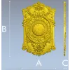 Резной картуш с циферблатом - 3D модель STL для ЧПУ
