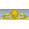 Барочный фриз с часами и гончими - STL модель для ЧПУ