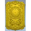 Ornate Baroque Clock Panel 3D STL Model for CNC Milling