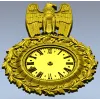 Барочные настенные часы с орлом - 3D модель STL для ЧПУ