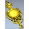 Ornate Renaissance Medallion Clock Frame 3D Model for CNC