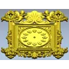 Часовой картуш "Амуры и Ракушка" - 3D модель STL для ЧПУ