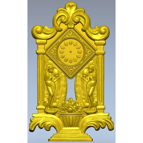 Барельефные декоративные часы для ЧПУ (STL)