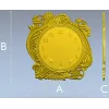 Рокайльный циферблат в формате STL для ЧПУ