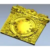 Барочная рельефная 3D модель часов в формате STL для ЧПУ
