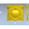 Барочная рельефная 3D модель часов в формате STL для ЧПУ