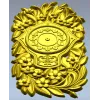Ornate Floral Clock Face 3D Model for CNC
