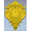 Baroque Elegance Wall Clock STL Model for CNC Milling
