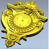 Baroque Elegance Wall Clock STL Model for CNC Milling