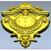 Baroque Elegance Wall Clock STL Model for CNC Milling