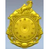 Геральдические настенные часы в формате STL с барином