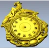 Геральдические настенные часы в формате STL с барином