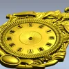 Геральдические настенные часы в формате STL с барином