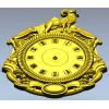 Геральдические настенные часы в формате STL с барином