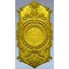 Ornate Hexagonal Decorative Clock Panel STL Model for CNC