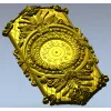 Ornate Hexagonal Decorative Clock Panel STL Model for CNC