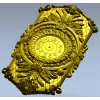 Ornate Hexagonal Decorative Clock Panel STL Model for CNC