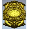 Ornate Hexagonal Decorative Clock Panel STL Model for CNC