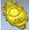 Барочная настенная панель-часов - 3D модель STL для ЧПУ
