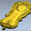Рококо настенные часы - 3D модель STL для ЧПУ