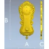 Рококо настенные часы - 3D модель STL для ЧПУ