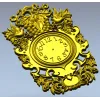 Ornate Baroque Clock Frame 3D Model in STL for CNC