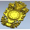 Ornate Baroque Clock Frame 3D Model in STL for CNC