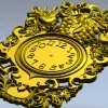 Ornate Baroque Clock Frame 3D Model in STL for CNC