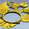 Двуглавый орёл - рамка для часов (STL)