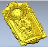STL 3D модель панно-часы "Нептун" для ЧПУ