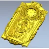 STL 3D модель панно-часы "Нептун" для ЧПУ