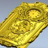 STL 3D модель панно-часы "Нептун" для ЧПУ