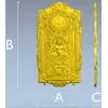 STL 3D модель панно-часы "Нептун" для ЧПУ