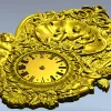 Рокайльные настенные часы с ангелами - STL 3D модель для ЧПУ