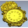 Рокайльные настенные часы с ангелами - 3D модель STL для ЧПУ