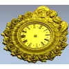 Decorative Angel Clock 3D Model STL for CNC Milling