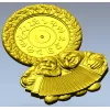 3D модель stl "Вечная песня" - рельефные часы с дедом и бабкой для ЧПУ