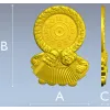 3D модель stl "Вечная песня" - рельефные часы с дедом и бабкой для ЧПУ
