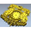 Байкерский герб-часовник - 3D модель STL для ЧПУ
