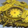 Байкерский герб-часовник - 3D модель STL для ЧПУ
